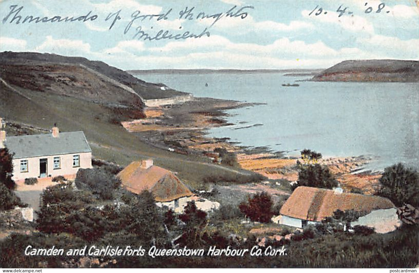 ÉIRE Ireland - Queenstown Harbour - Camden and Carlisle Forts