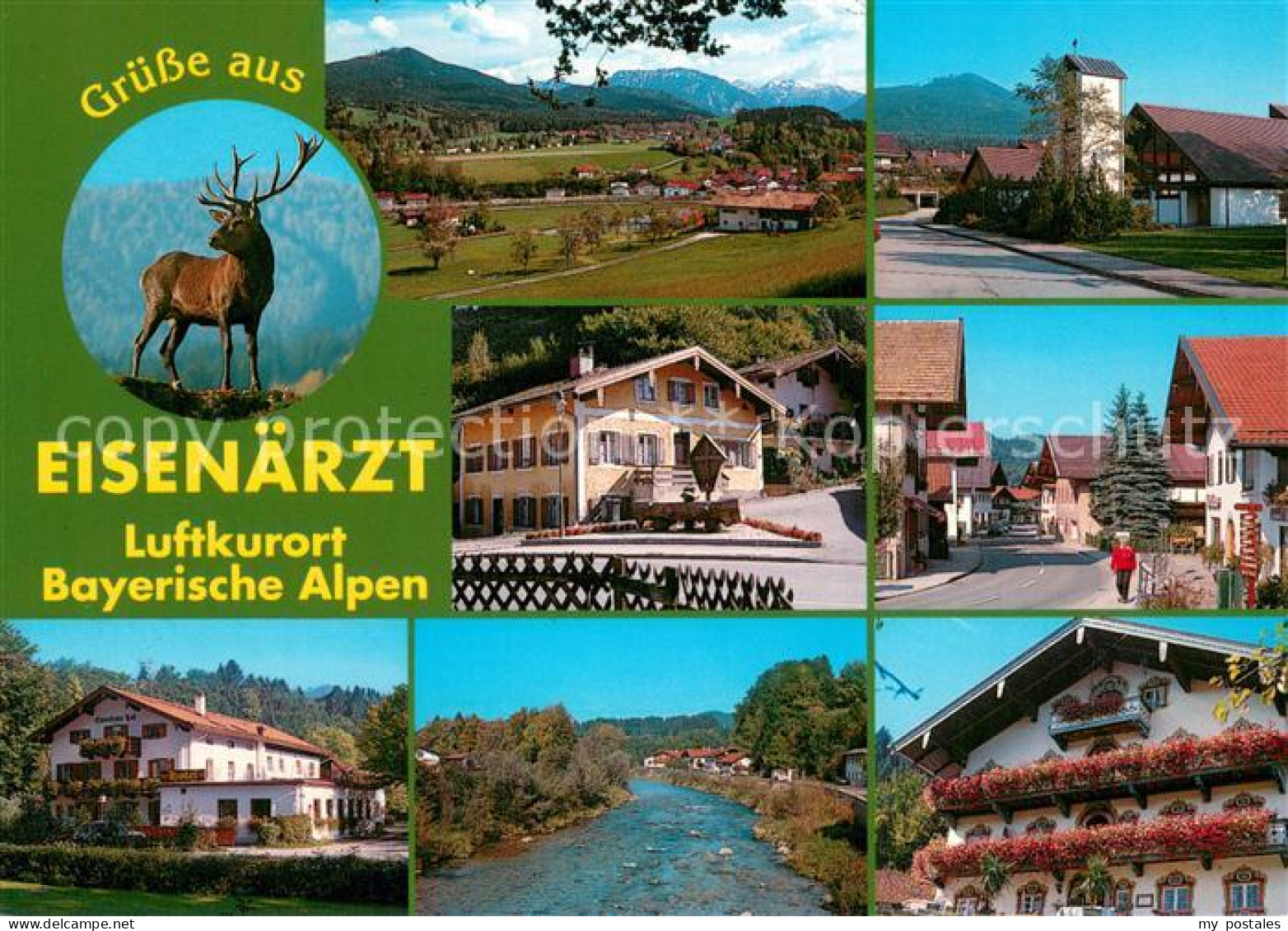 Eisenaerzt Panorama Ortsansichten Hirsch Partie an der Weissen Traun