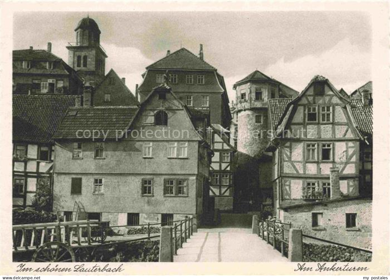 Eisenbach Vogelsbergkreis Lauterbach Hessen Ankerturm Fachwerkhaus Kirchturm Bru