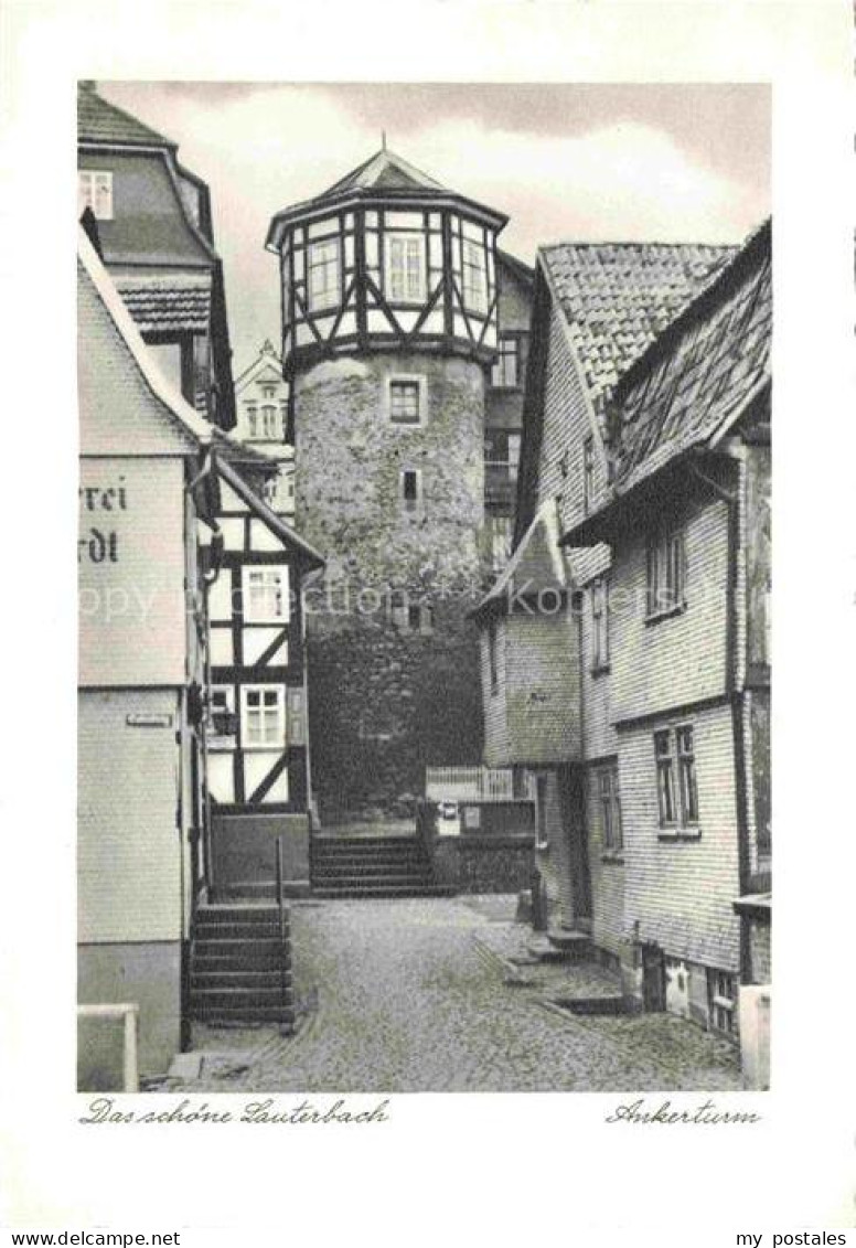 Eisenbach Vogelsbergkreis Lauterbach Hessen Ankerturm Wehrturm Fachwerkhaus Gass