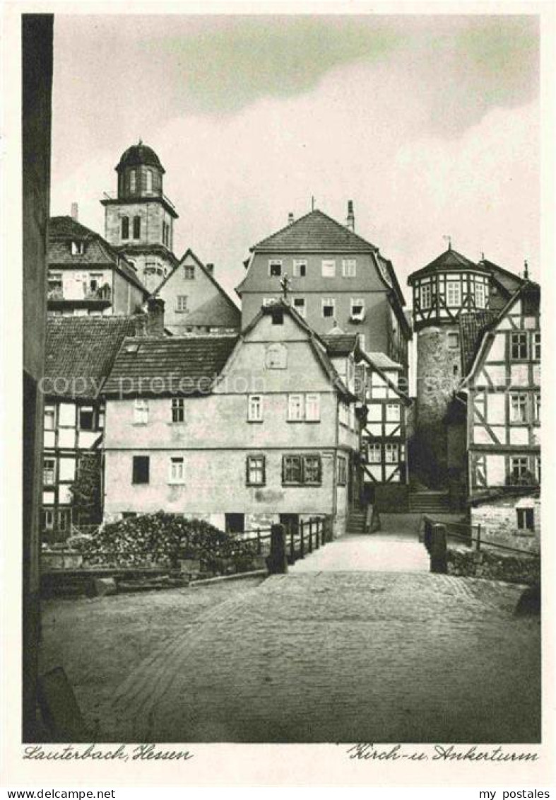 Eisenbach Vogelsbergkreis Lauterbach Hessen Kirchturm Ankerturm Fachwerkhaus Alt