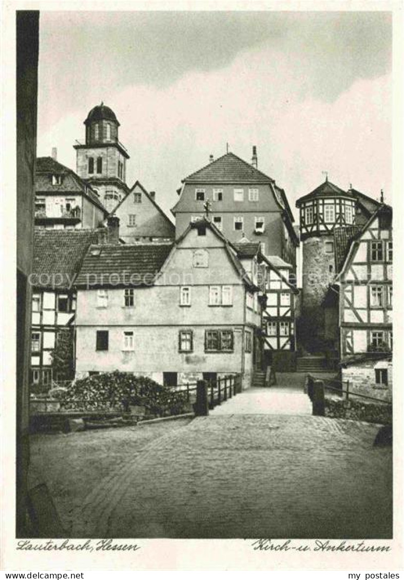 Eisenbach Vogelsbergkreis Lauterbach Hessen Kirchturm Ankerturm Fachwerkhaus Alt