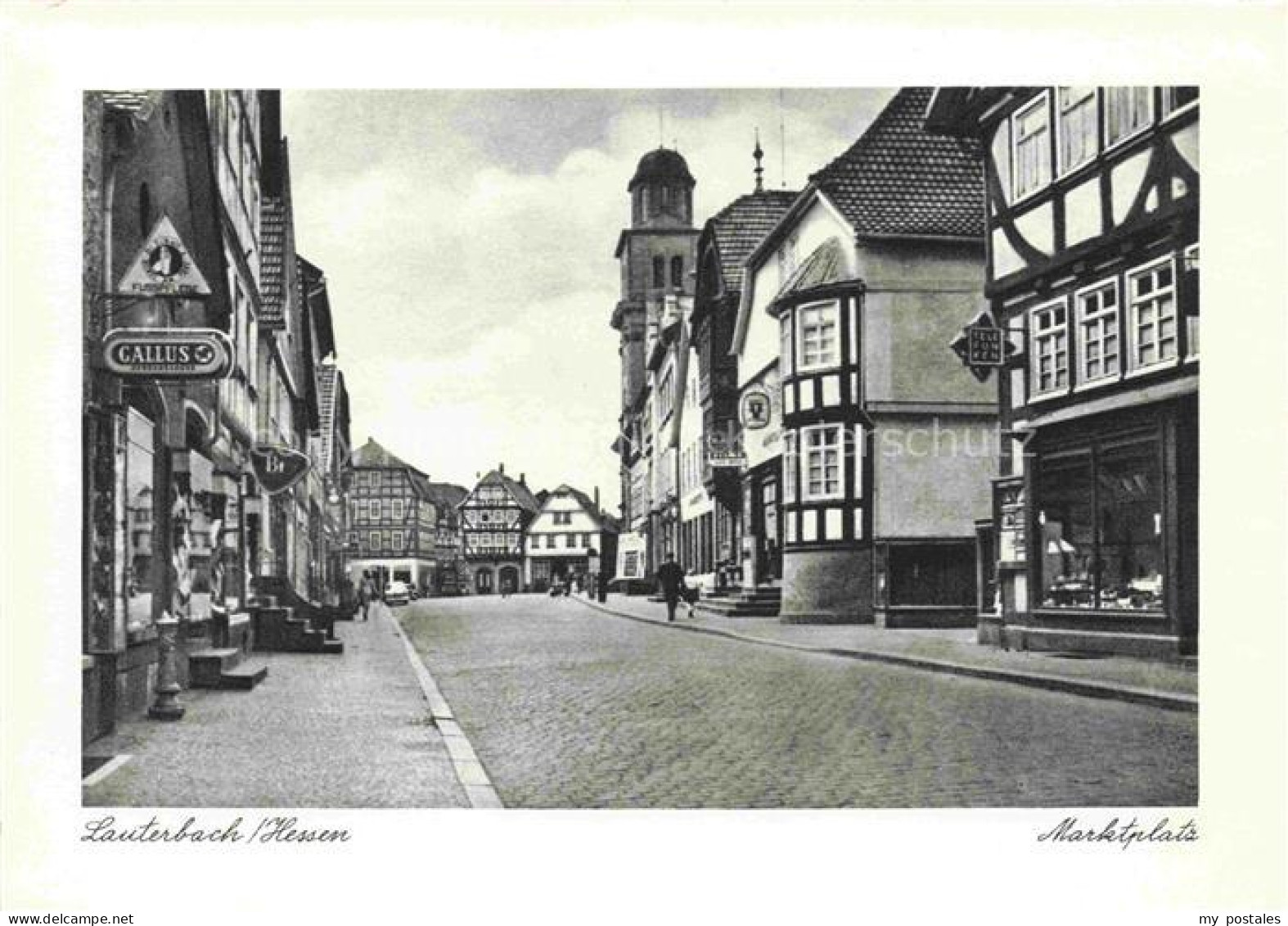 Eisenbach Vogelsbergkreis Lauterbach Hessen Marktplatz Gallus-Apotheke Fachwerkh