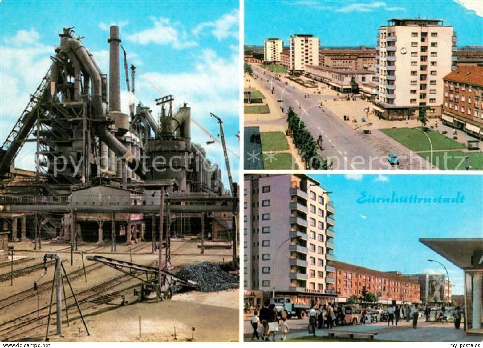 Eisenhuettenstadt Huettenwerk Strassenpartien