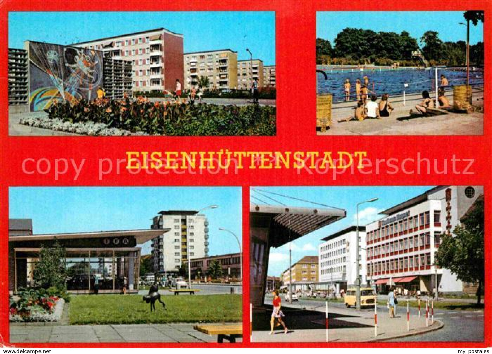 Eisenhuettenstadt Schwimmbad Leninallee Froeberling-Wohnkomplex