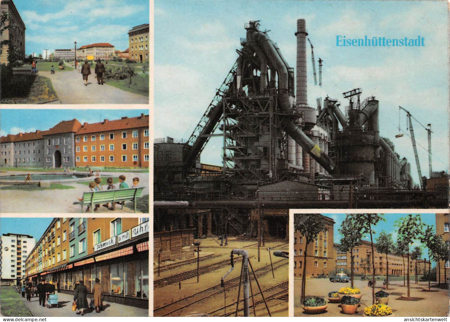 Eisenhüttenstadt Teilansichten Mehrbildkarte gl1964 #167.898