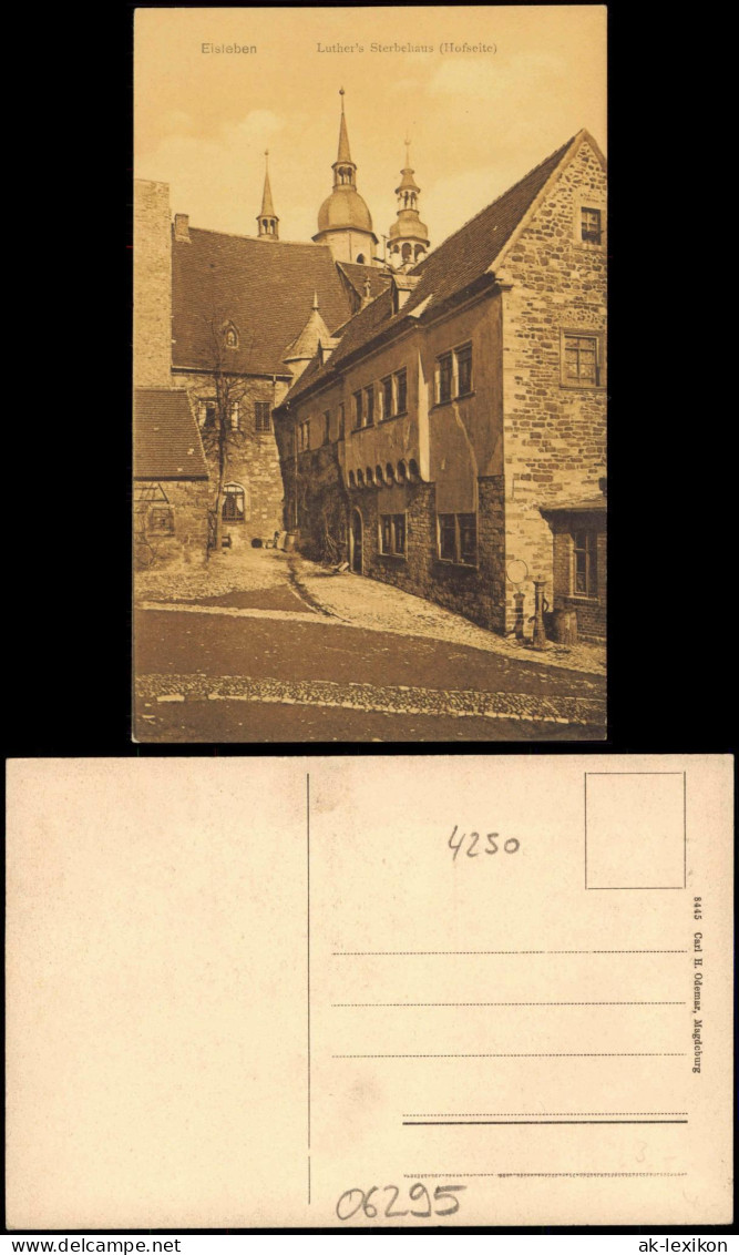 Eisleben Lutherstadt Eisleben Luther's Sterbehaus (Hofseite) 1910