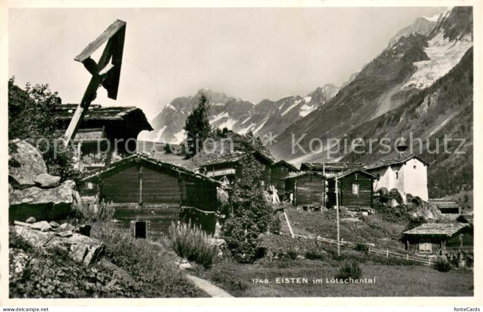 Eisten im Loetschental mit Schienhorn
