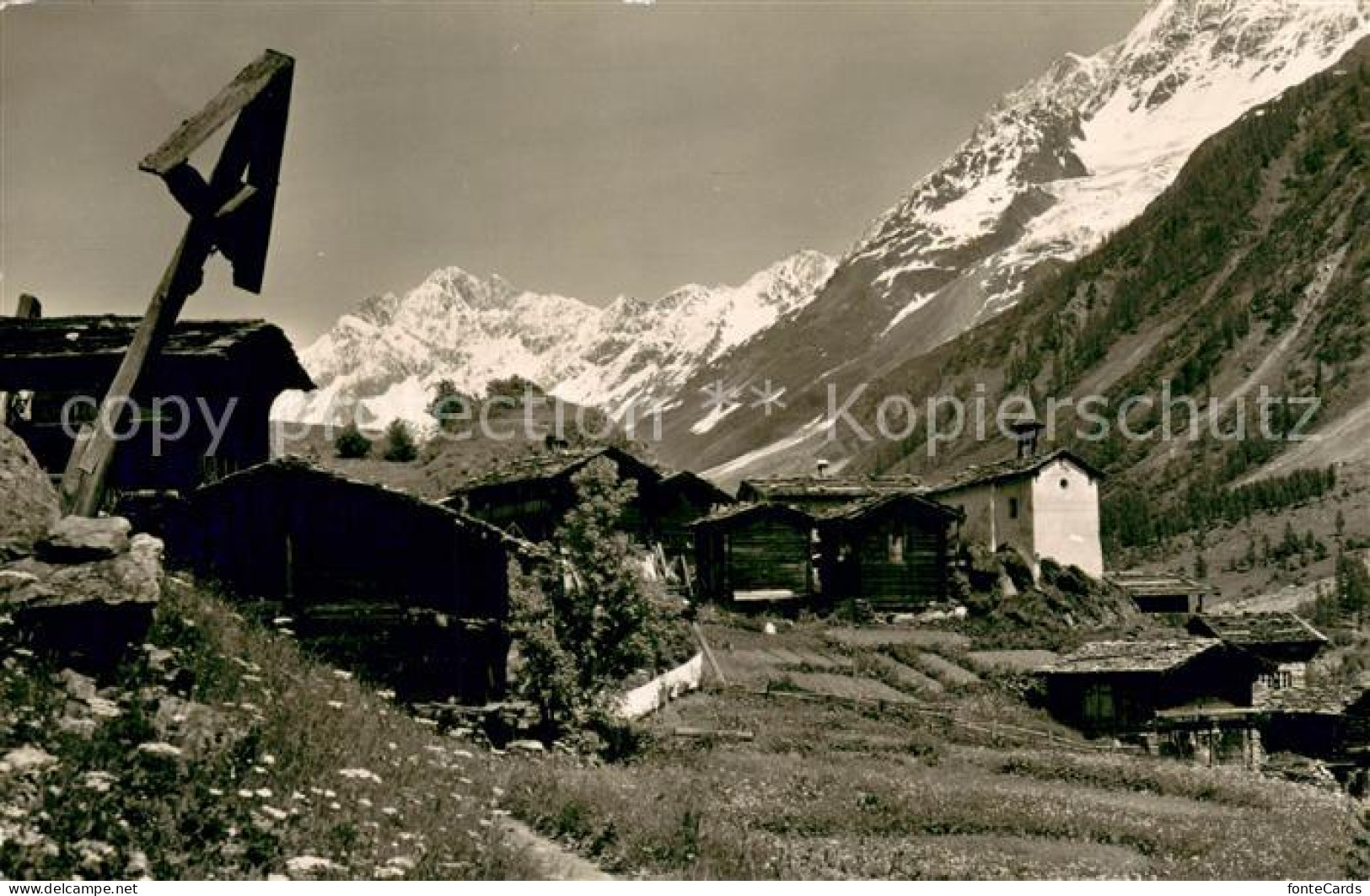Eisten im Loetschental mit Schienhorn