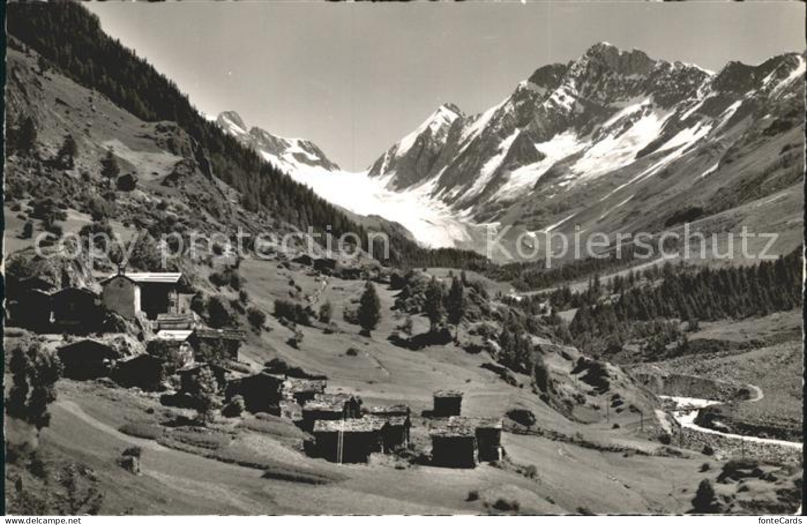 Eisten Langgletscher Sattelhorn Schienhorn