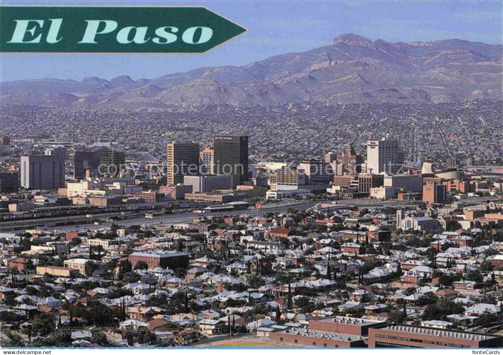 EL PASO  Texas USA Aerial view