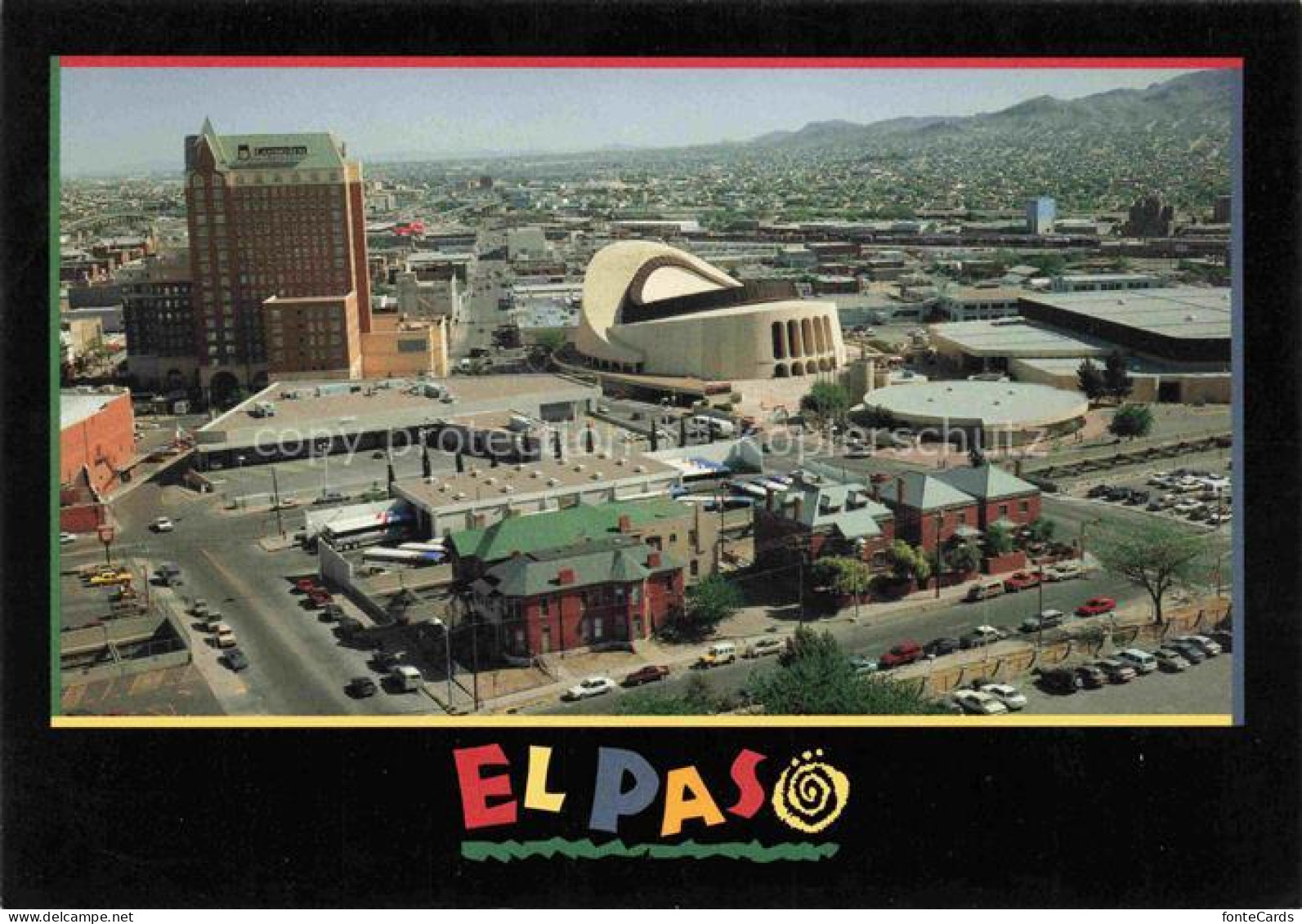 EL PASO  Texas USA Fliegeraufnahme