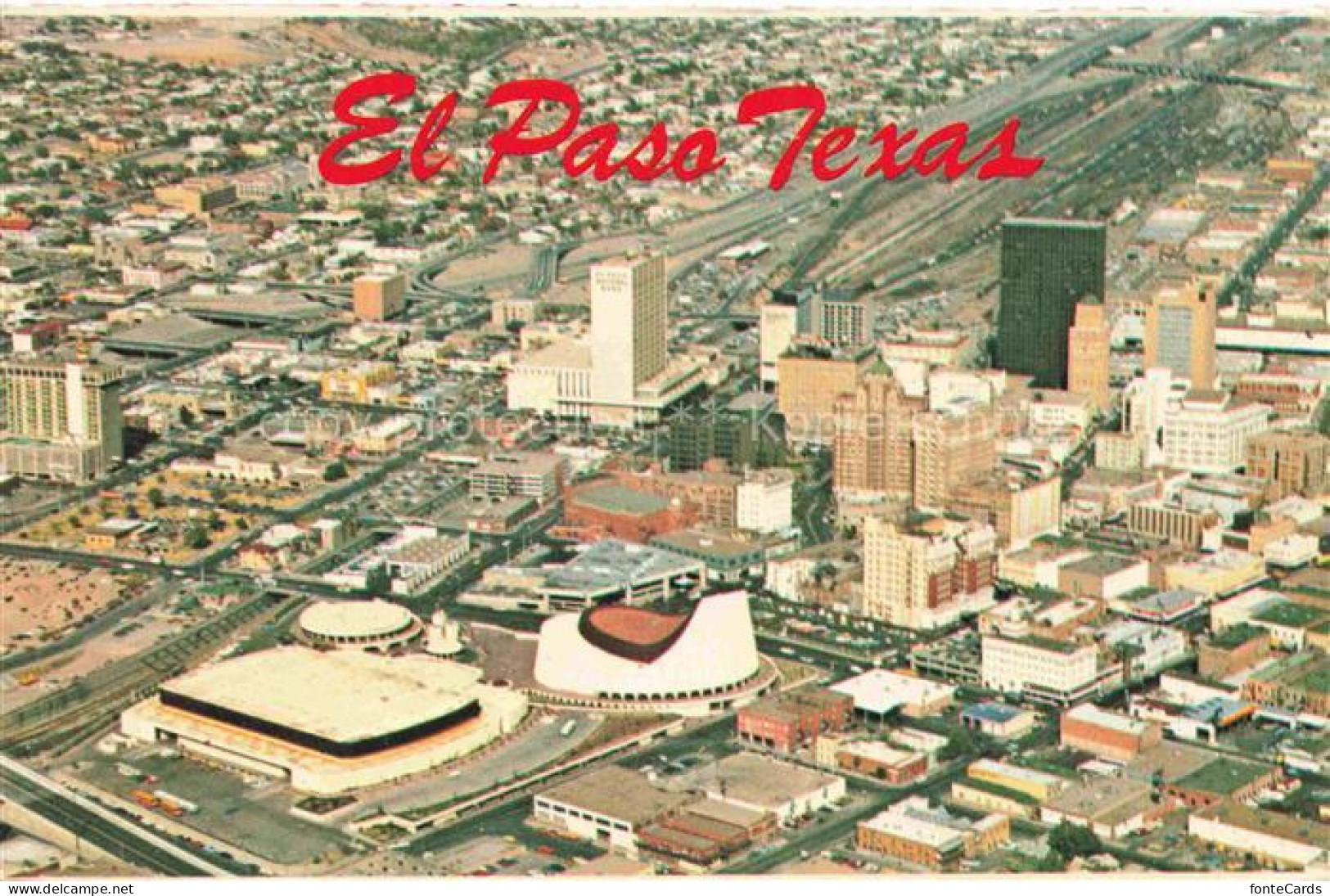 EL PASO  Texas USA Fliegeraufnahme