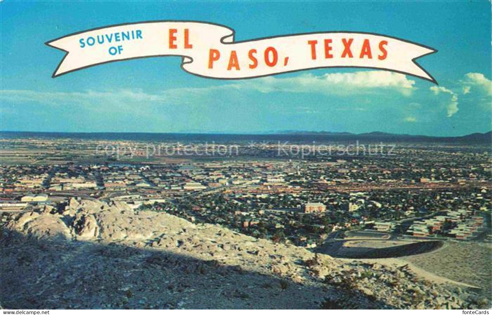 EL PASO  Texas USA Fliegeraufnahme