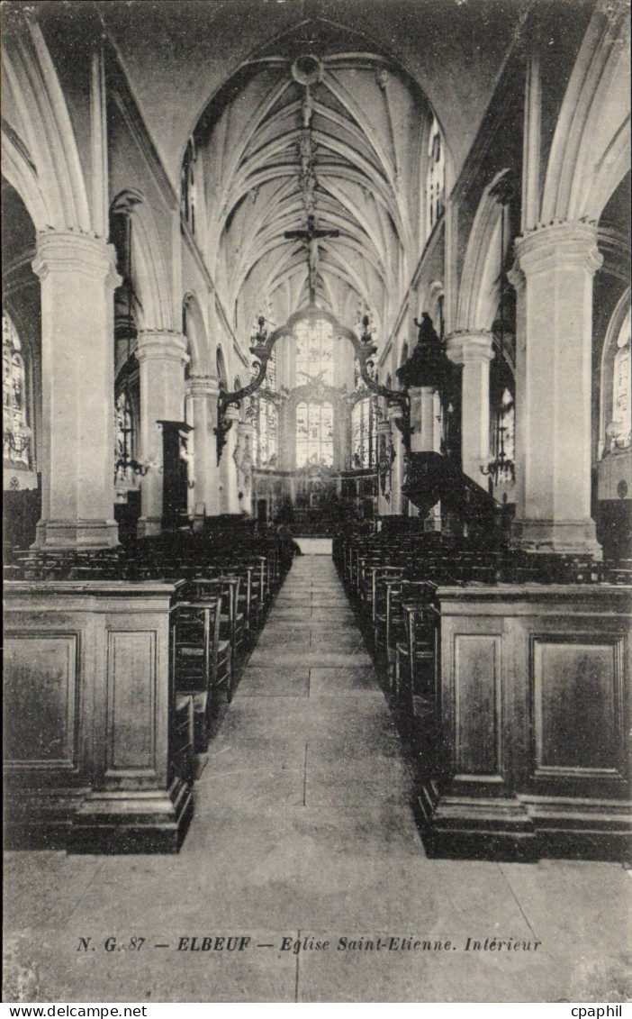 Elbeuf - Eglise St Etienne - CPA
