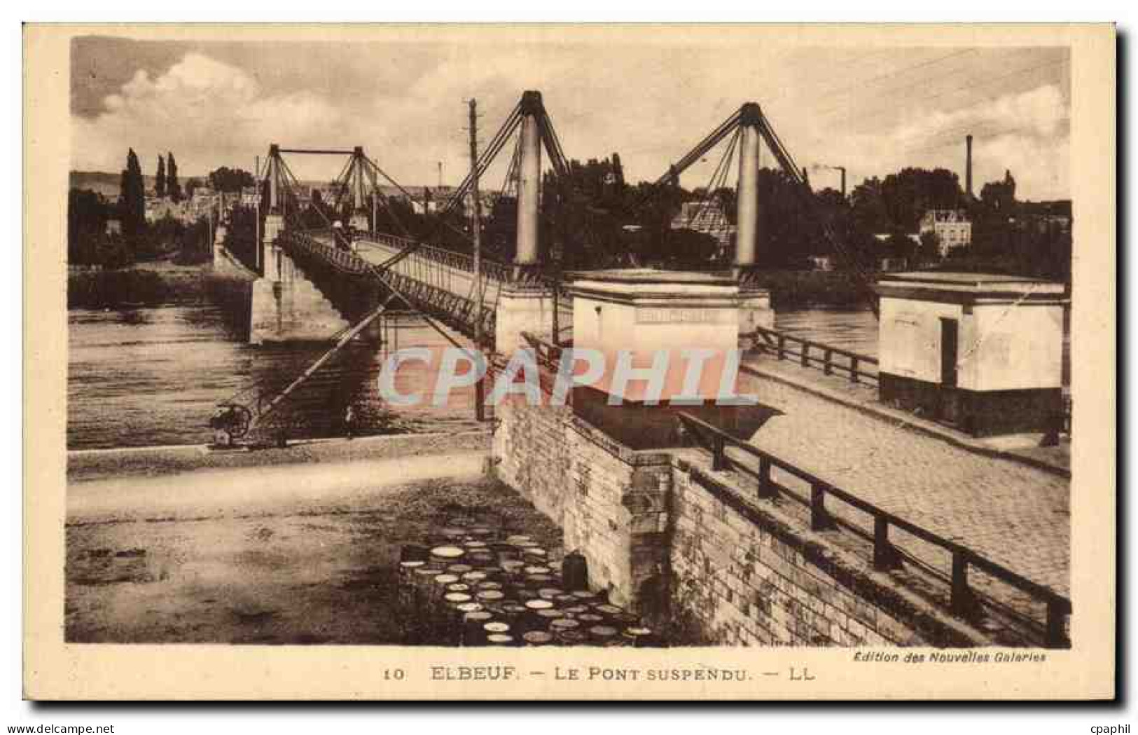 Elbeuf - Le Pont Suspendu - CPA