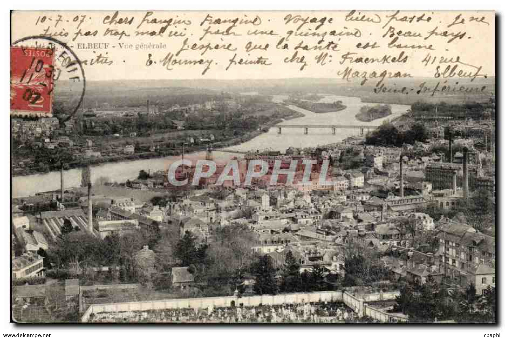 Elbeuf - Vue Generale - CPA