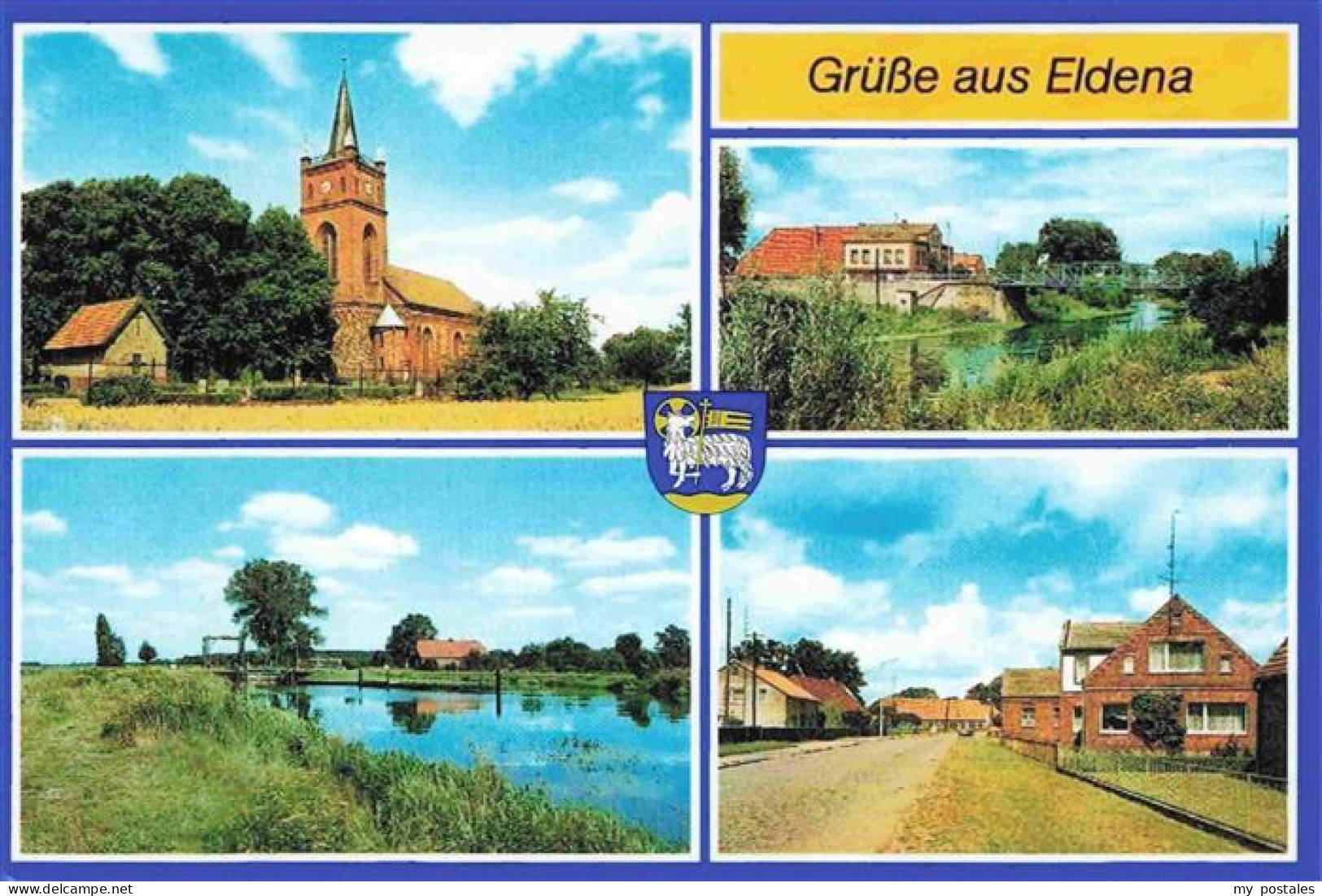 Eldena Elde Kirche Eldepartien Ortsmotiv