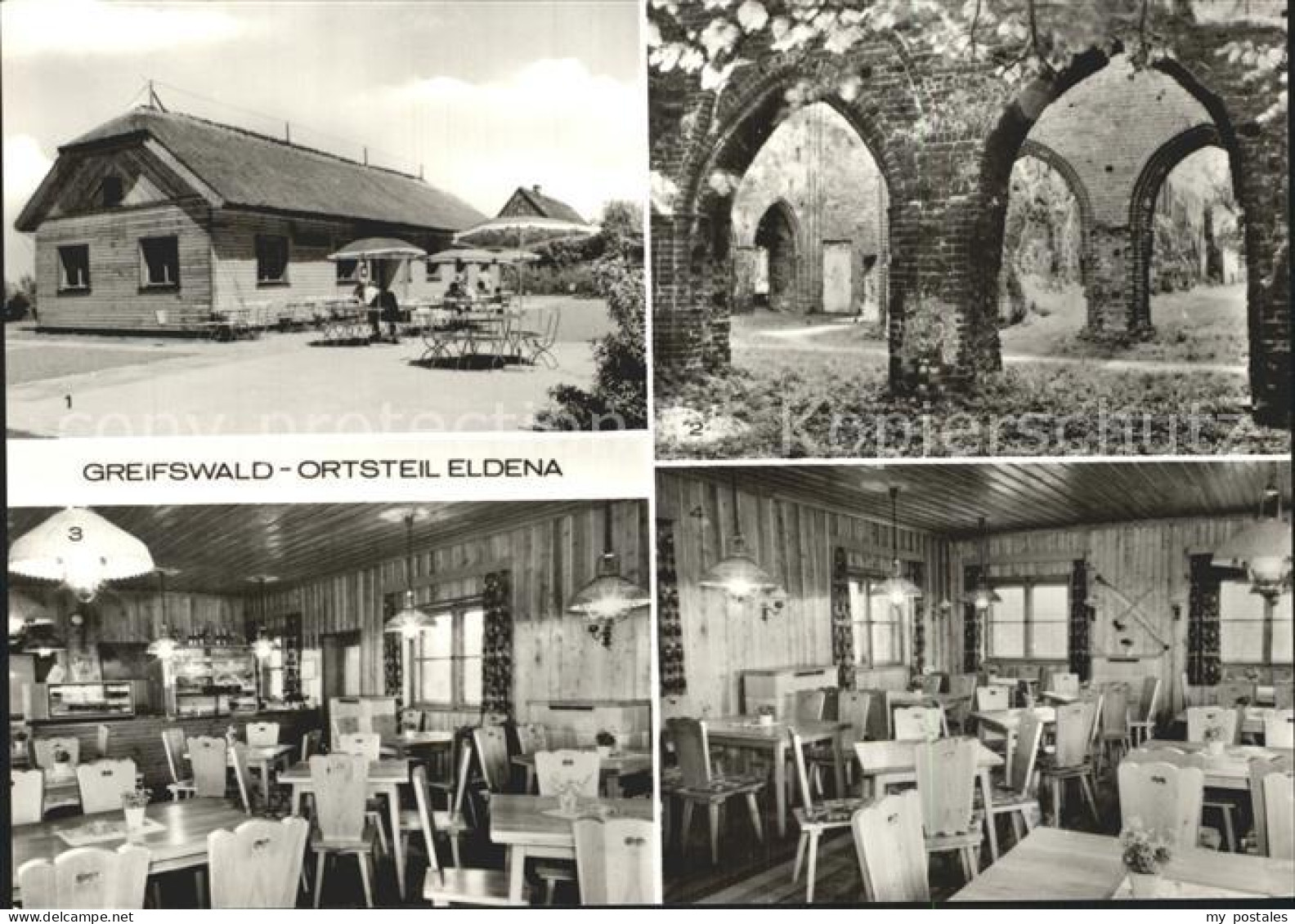 Eldena Greifswald Konsum Gaststaette Waldhaus Klosterruine