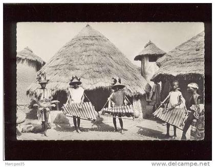 A.O.F. tam-tam édit. robel n° 856 man ? cote d'ivoire animée musique