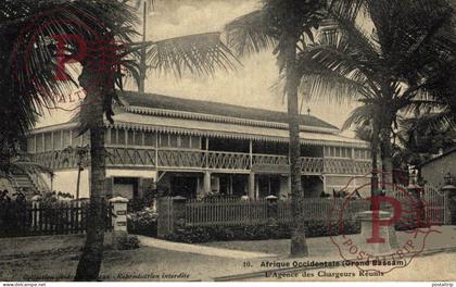 COSTA DE MARFIL. Côte d'Ivoire. Grand Bassam L'Agence des Chargeurs Reunis