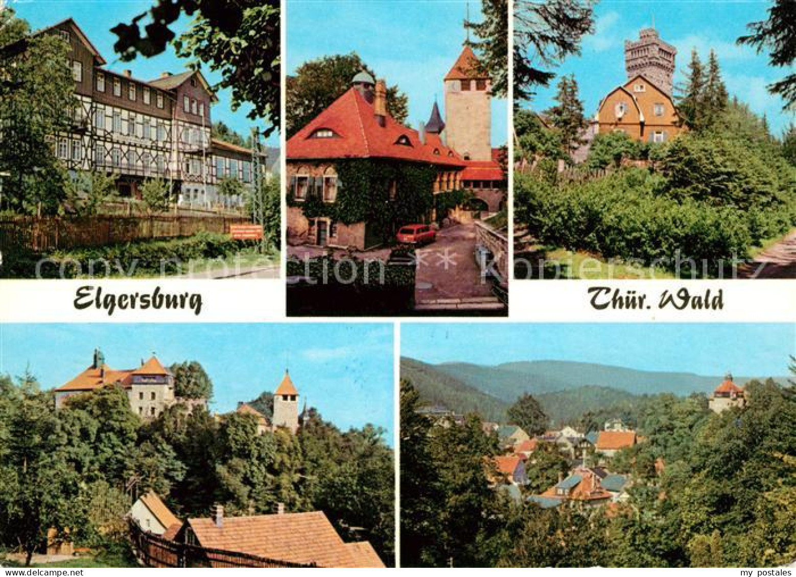 Elgersburg Reichsbahn Erholungsheim FDGB Erholungsheim Schloss Elgersburg Hohe W