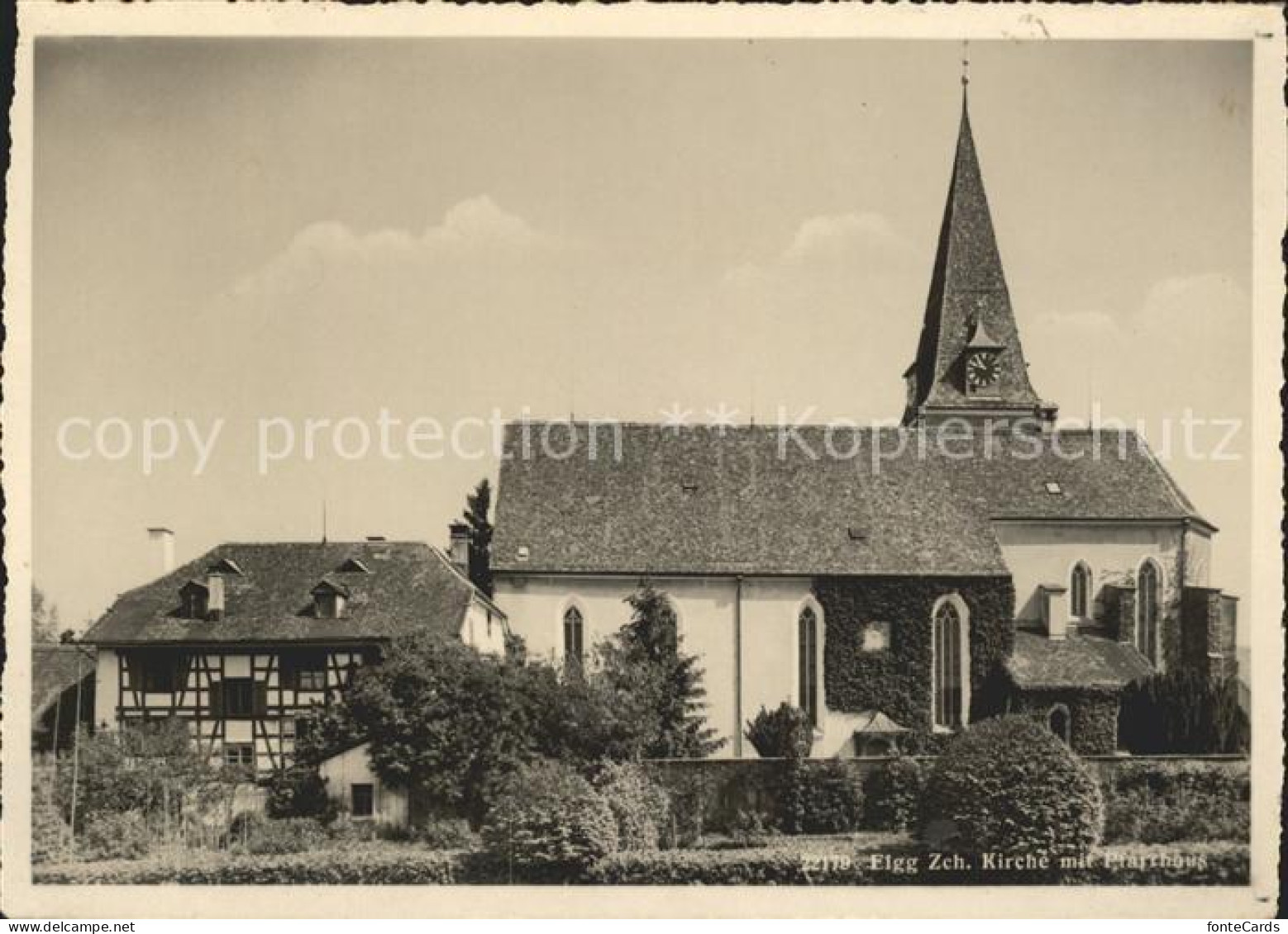 Elgg Kirche mit Pfarrhaus