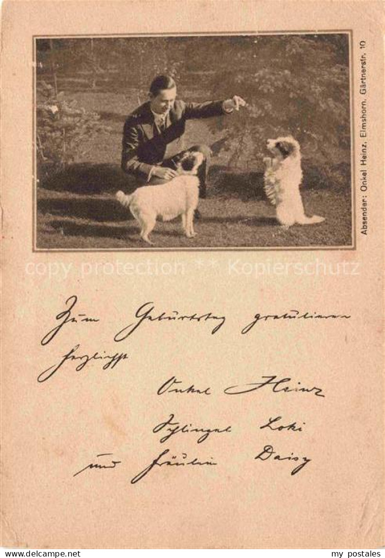 Elmshorn Onkel Heinz mit Hunden