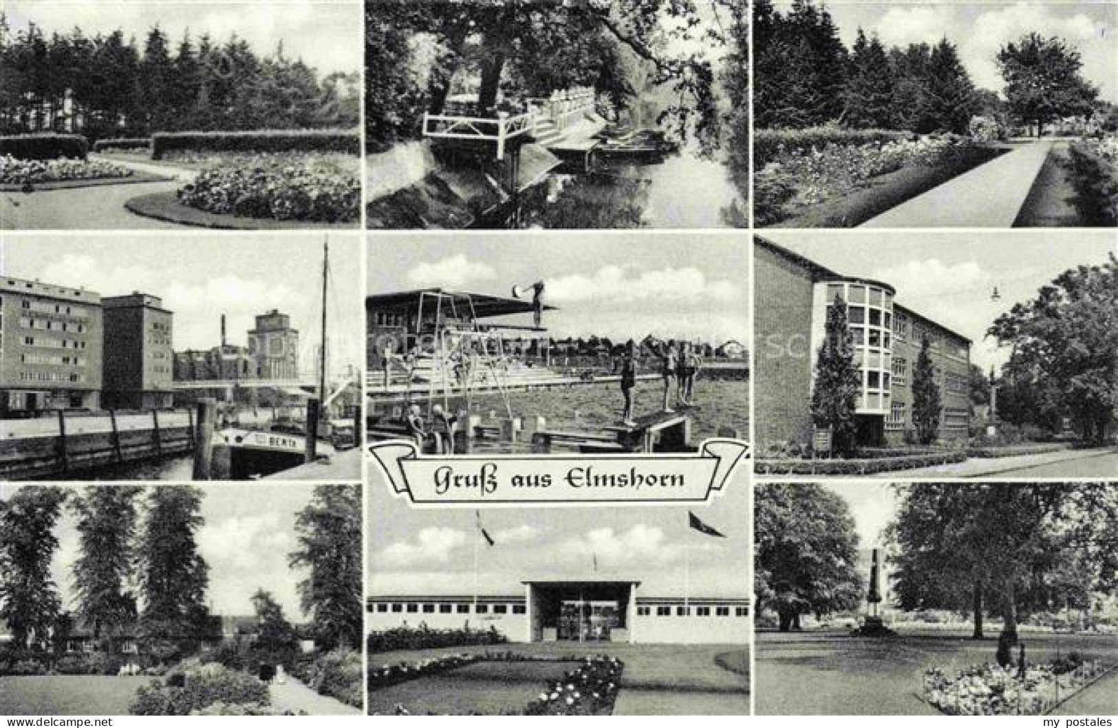 ELMSHORN Pinneberg Schleswig-Holstein Teilansichten Schwimmbad Park