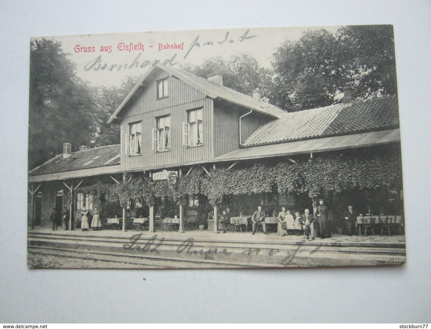 ELSFLETH , Bahnhof schöne Karte um 1910