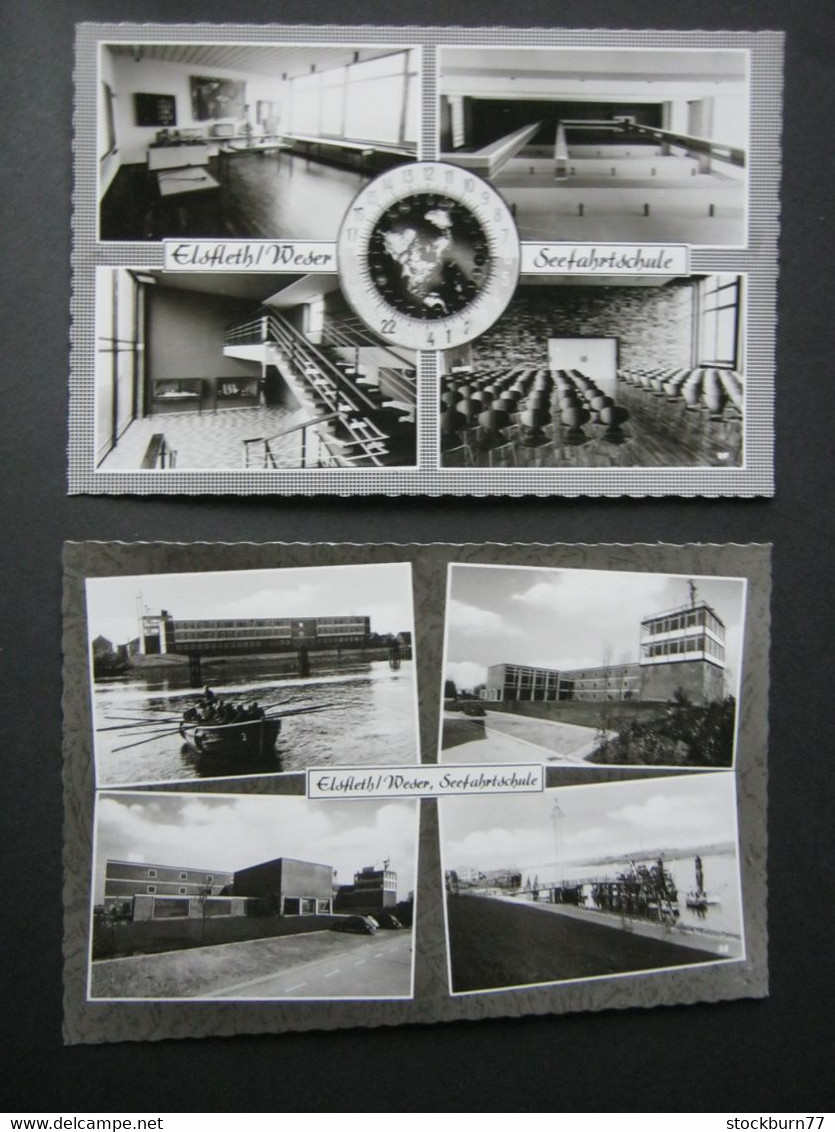 ELSFLETH , Seefahrschule,  2  Schöne   Karten  um 1965