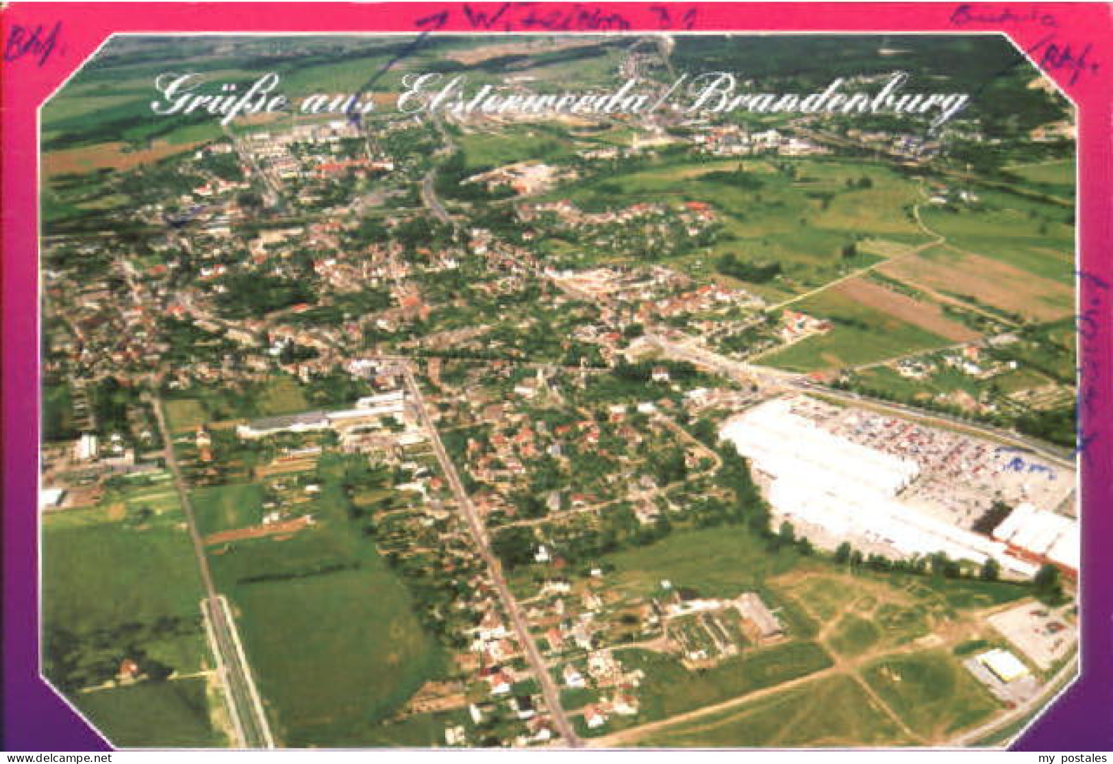 Elsterwerda Fliegeraufnahme  o 2000