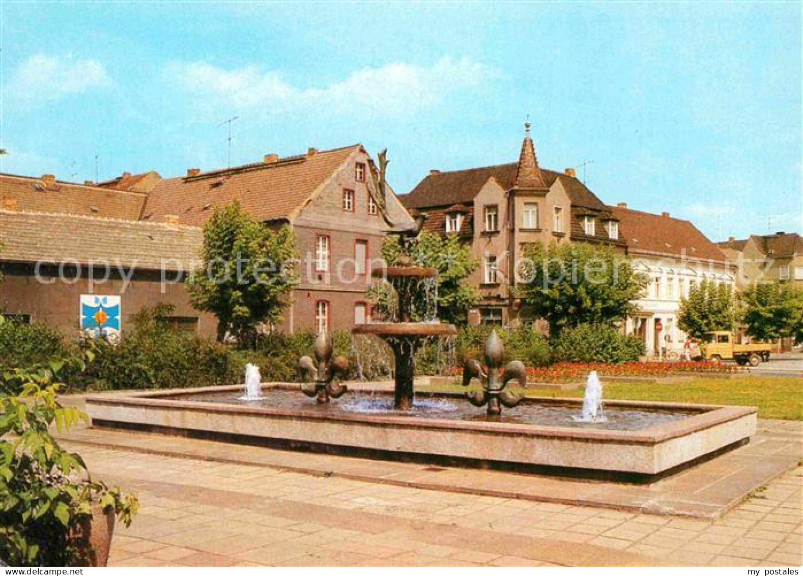 Elsterwerda Wappenbrunnen Markt