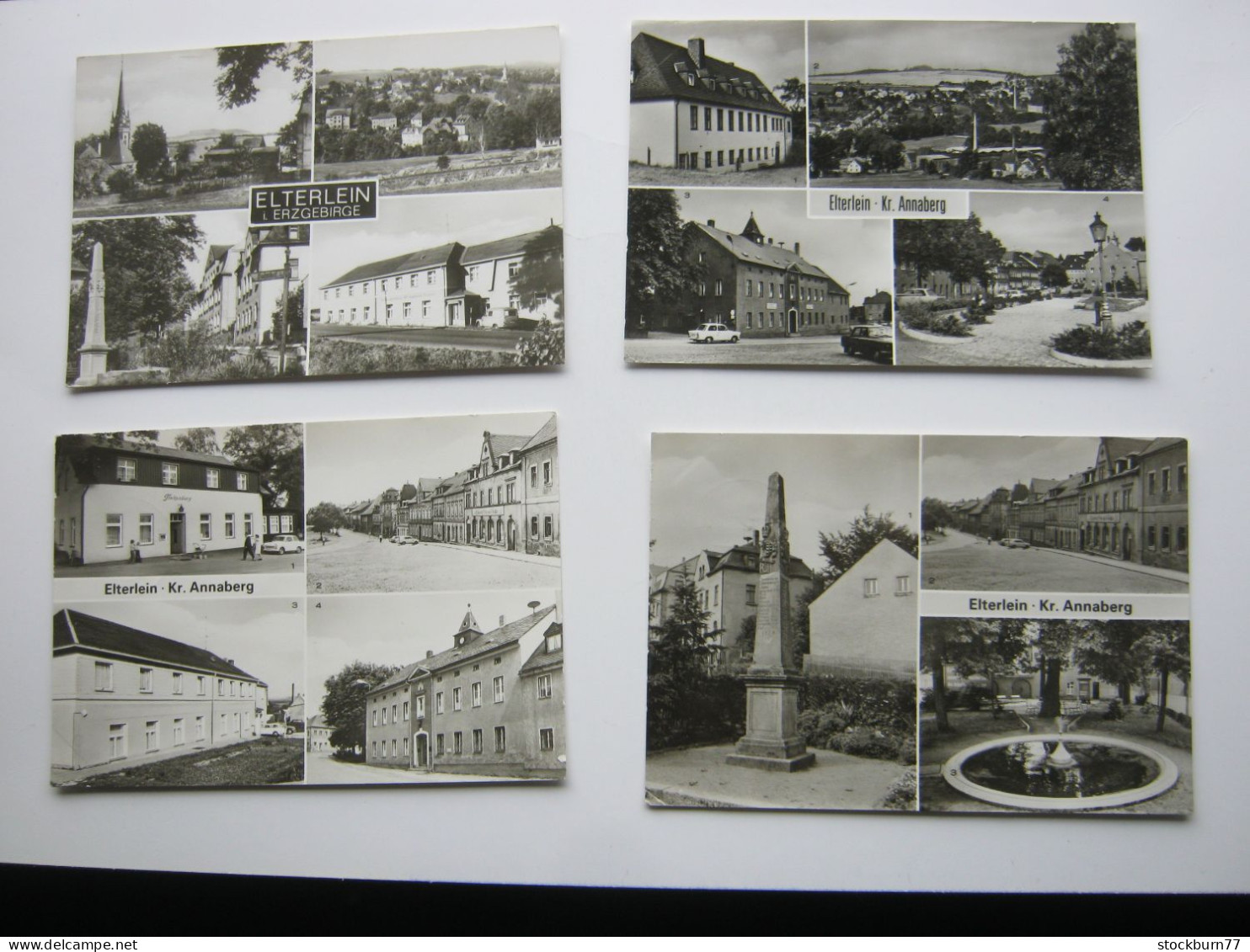 ELTERLEIN , Krs. Annaberg , 4 schöne Karten um 1970