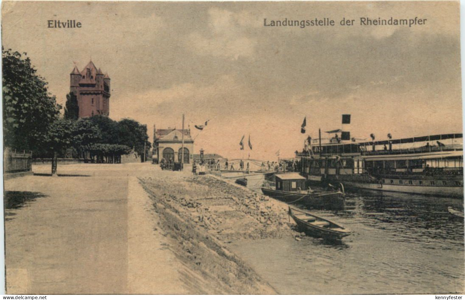 Eltville - Landungssteg der Rhendampfer