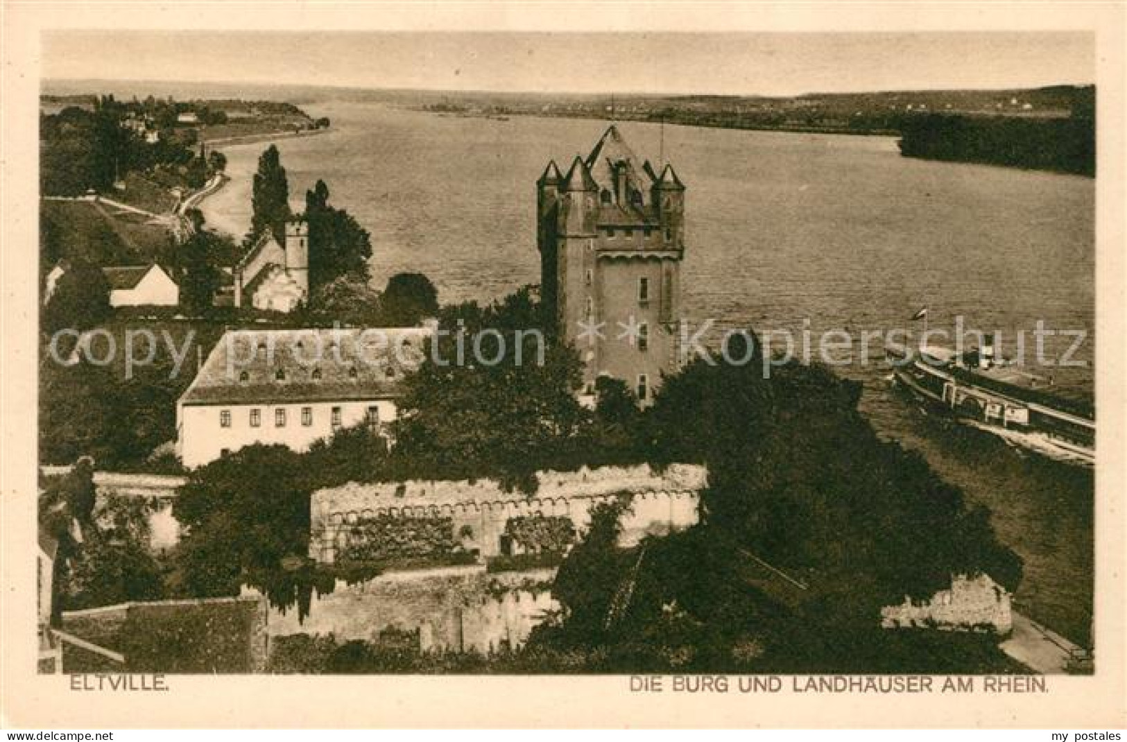 Eltville Rhein Burg Landhaeuser