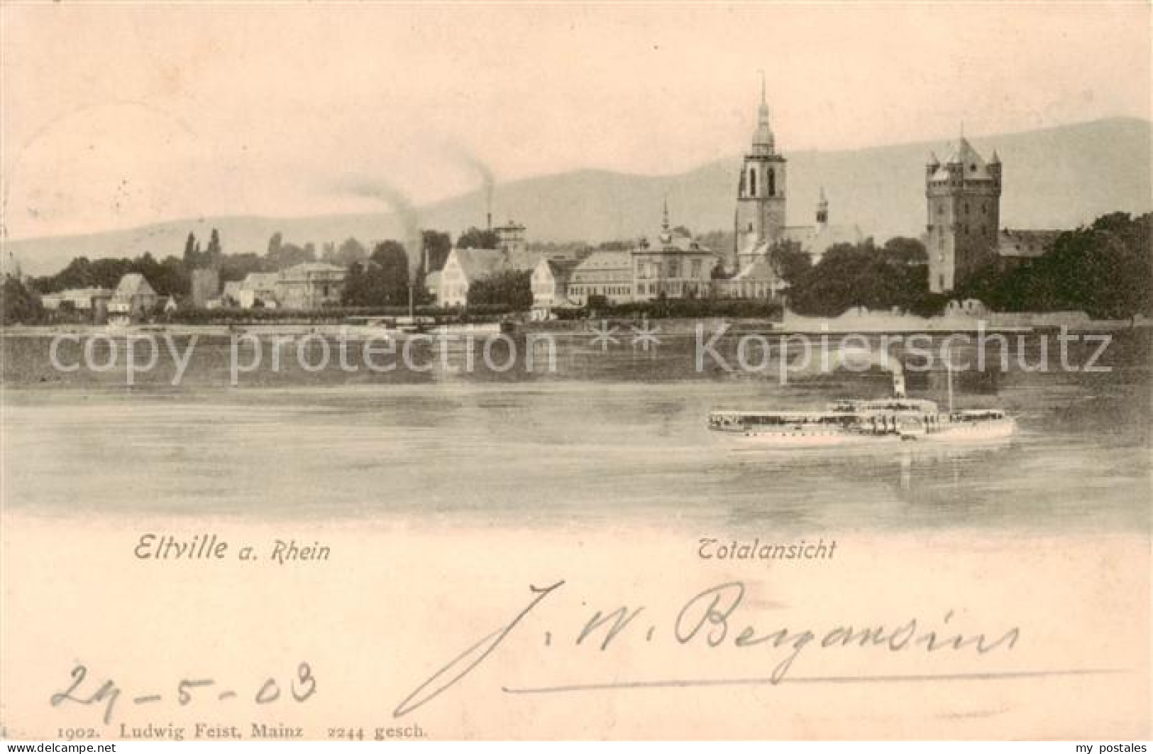 Eltville Rhein Panorama