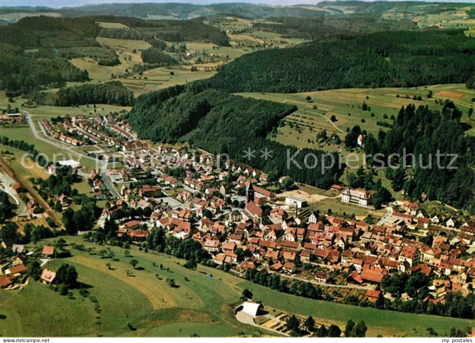 Elzach Emmendingen BW Fliegeraufnahme