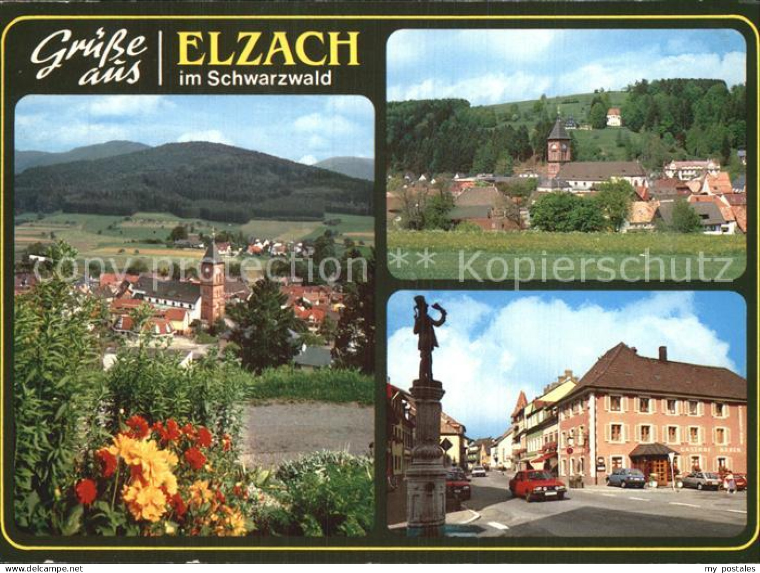Elzach Emmendingen BW Teilansichten Dorfpartie