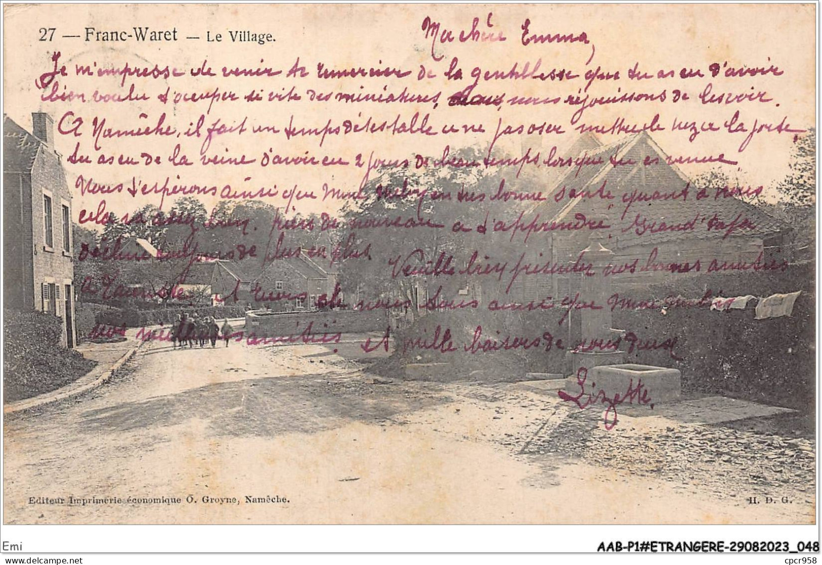 EMI-AABP1-0025-BELGIQUE - FRANC-WARET - Le village