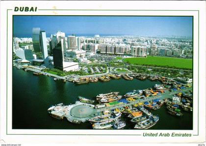 PC U.A.E. , DUBAI, BIRDS EYE VIEW OF DUBAI, REAL PHOTO POSTCARD (b16405)