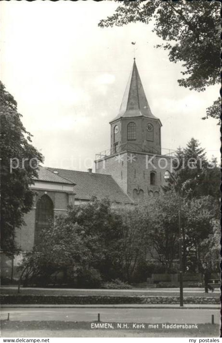 Emmen Netherlands Kerk met Haddersbank