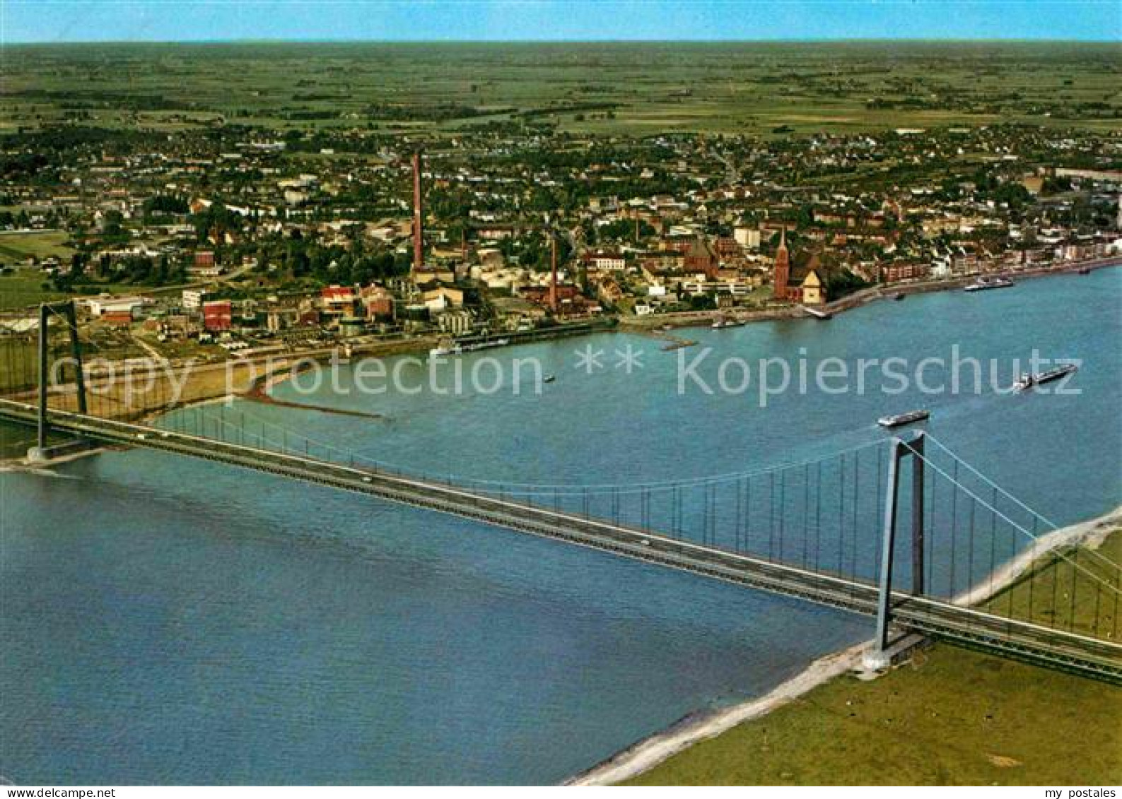 Emmerich Rhein Bruecke Fliegeraufnahme