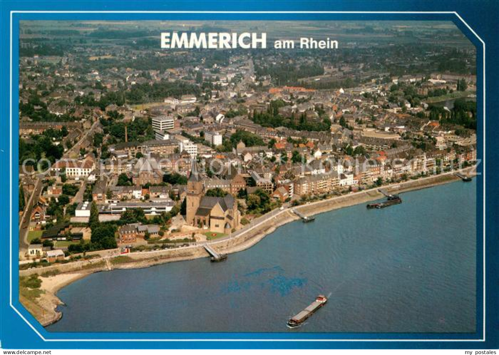 Emmerich Rhein Fliegeraufnahme