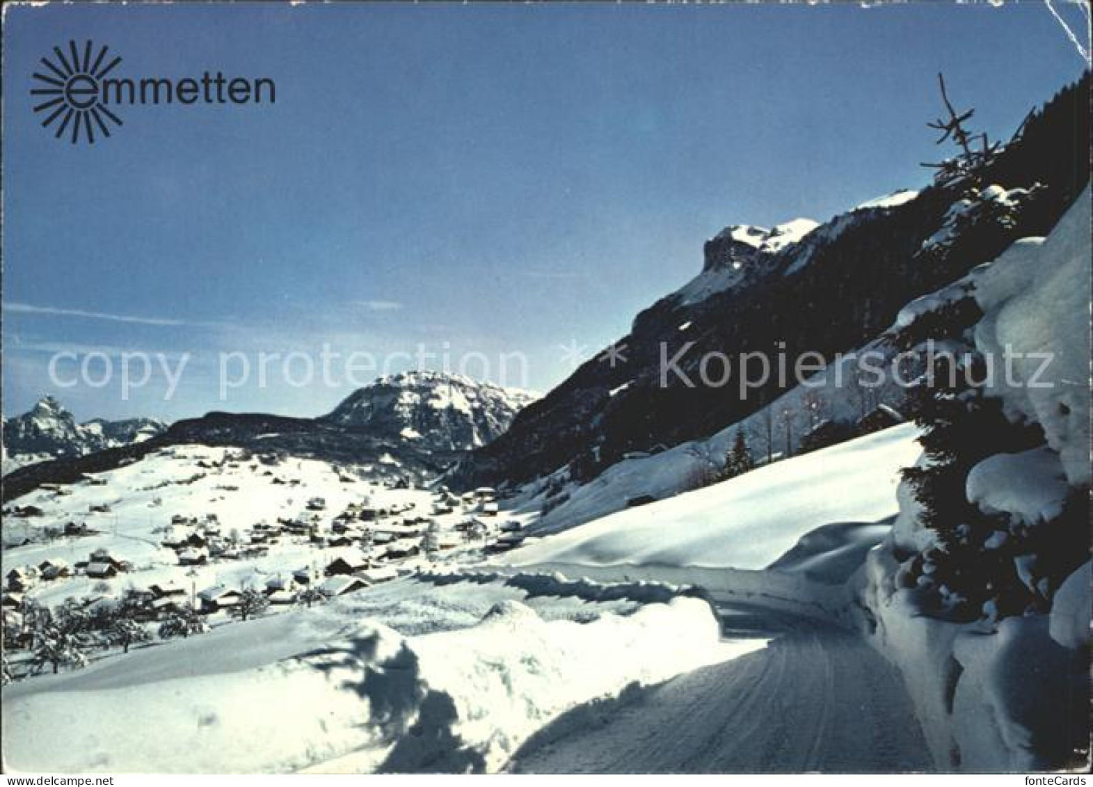 Emmetten Ortsansicht