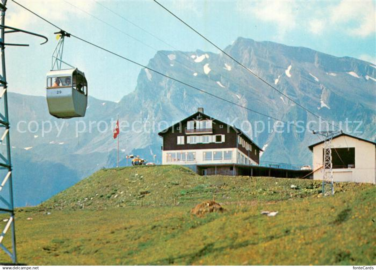 Emmetten Rinderbuehl Gondelbahn Bergrestaurant
