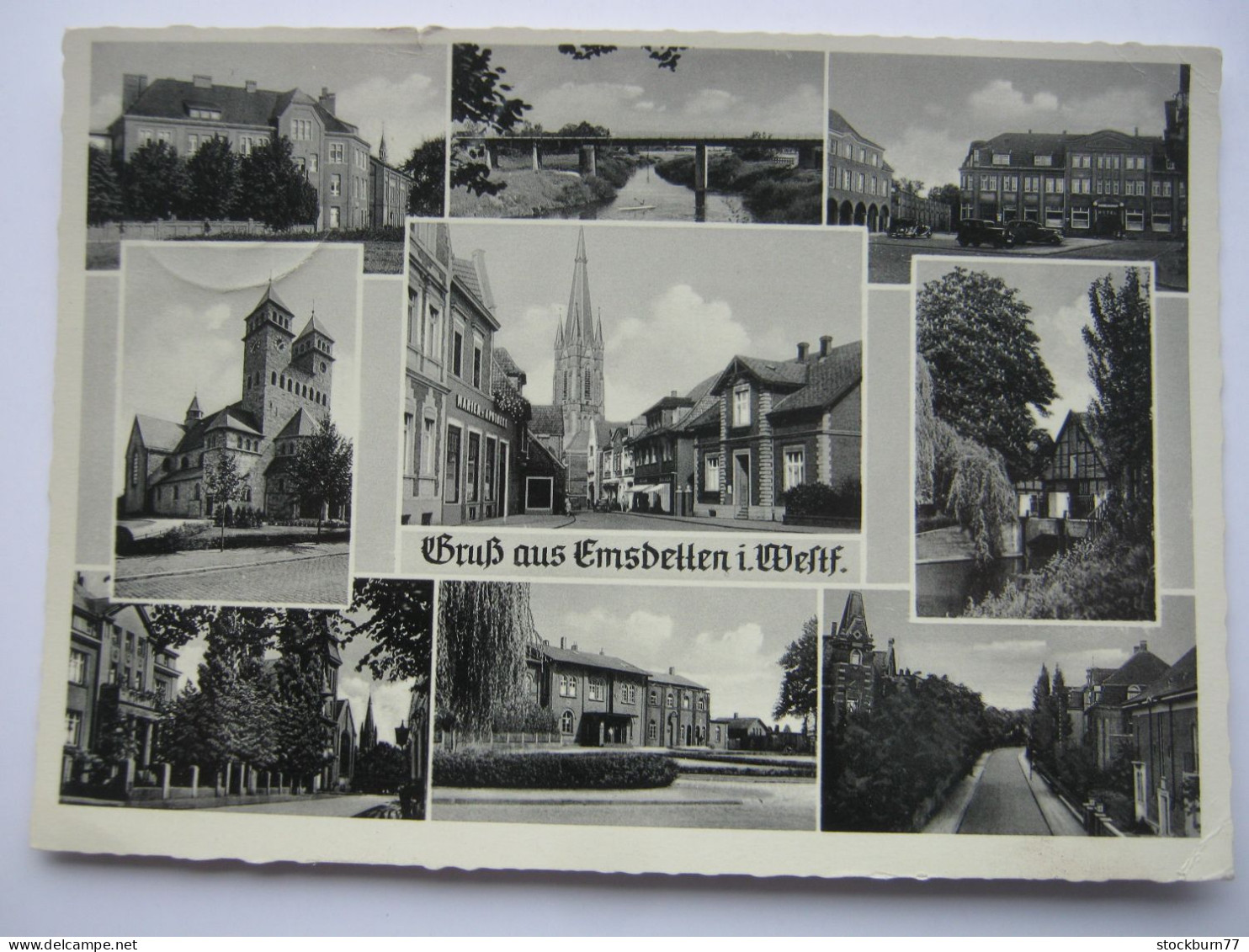 Emsdetten,  schöne  Ansichtskarte  um 1960