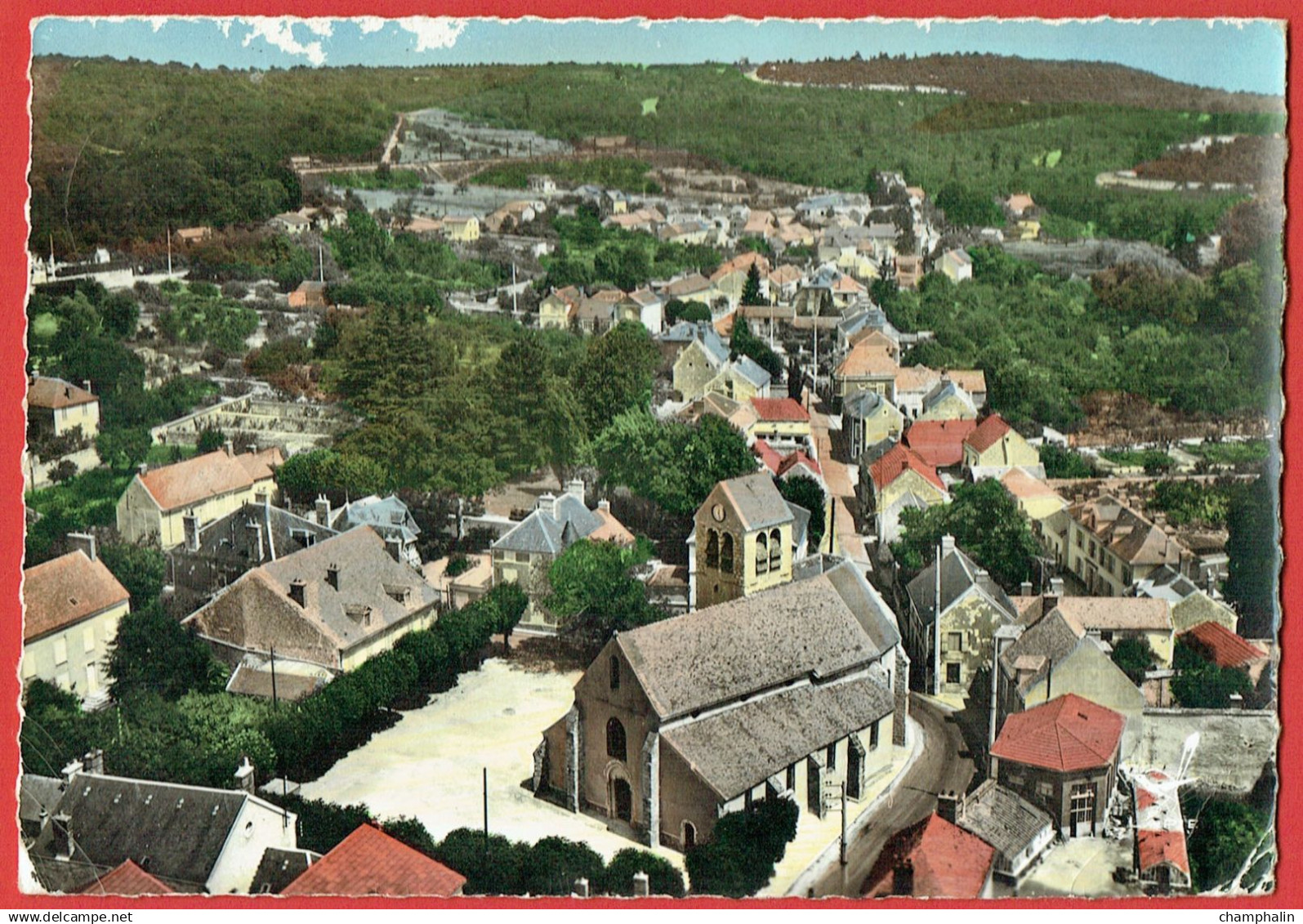 En avion au dessus de... Lardy - Vue panoramique - L'Eglise - CAD