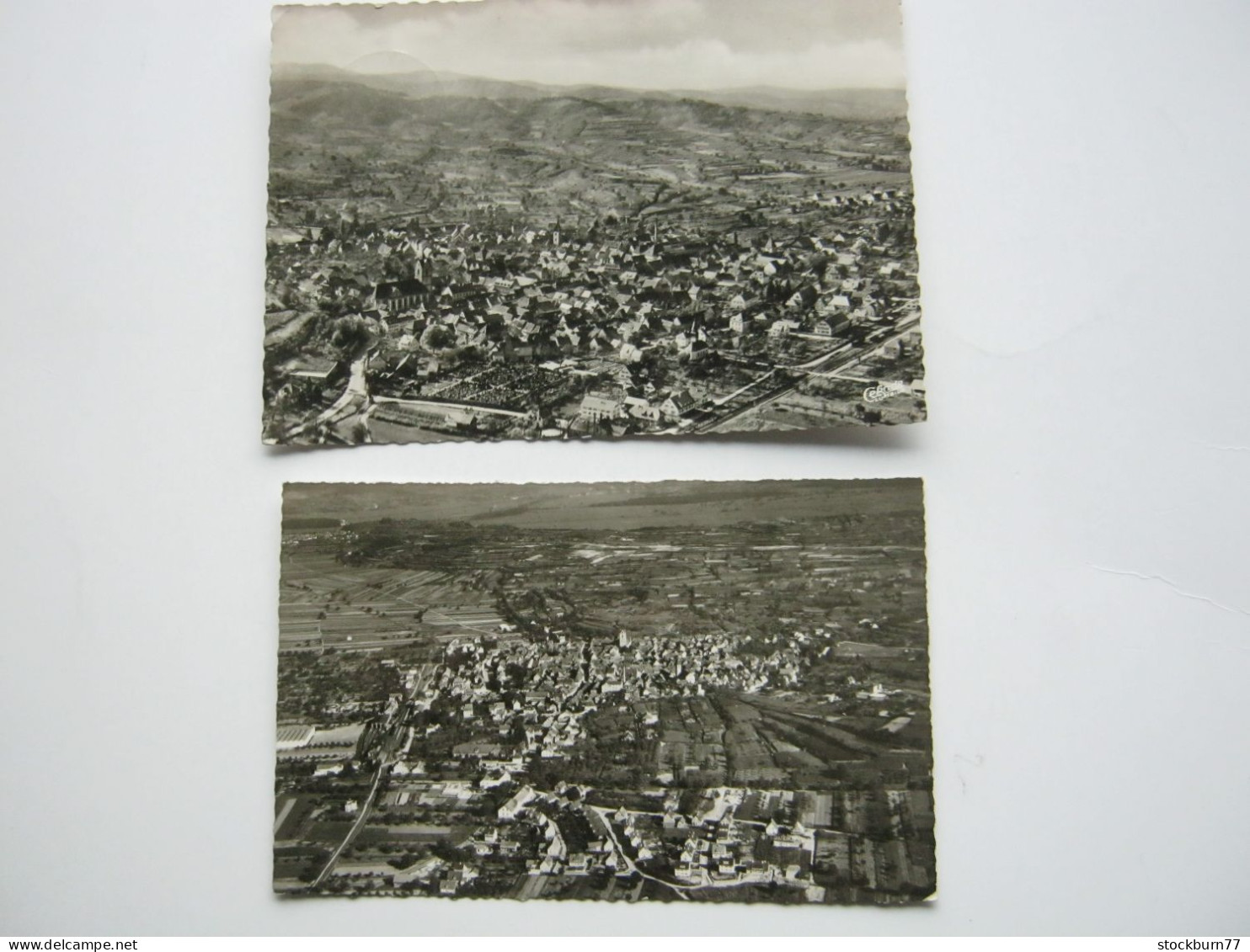 ENDINGEN , 2 Luftbilder   ,  2 schöne Karten um 1955