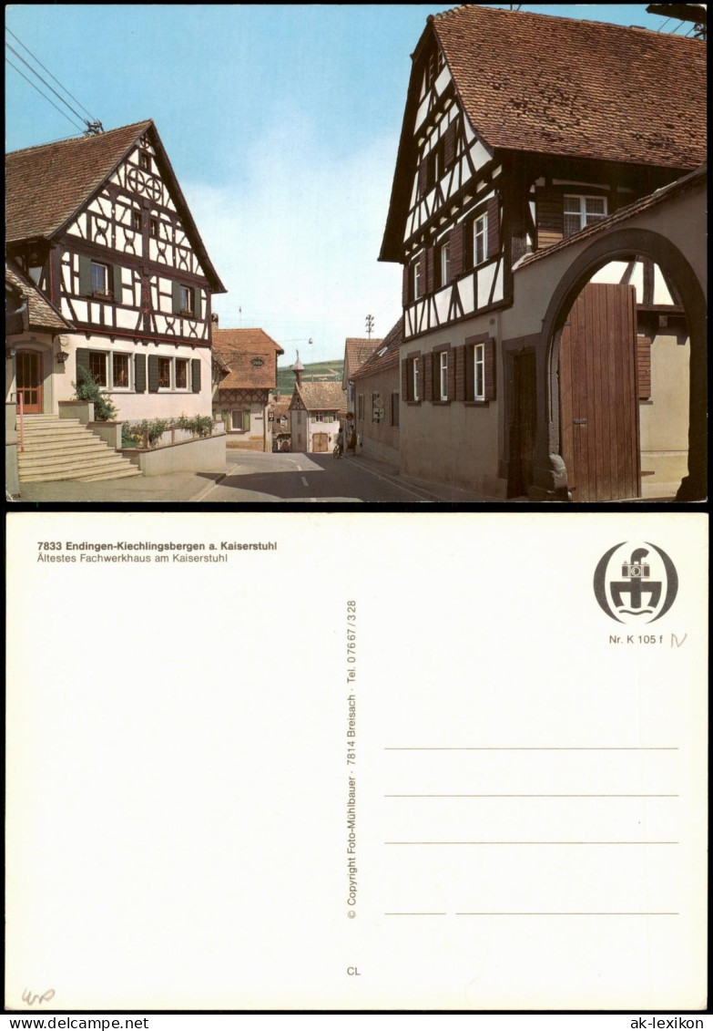 Endingen Kaiserstuhl Ortsteil Kiechlingsbergen Fachwerkhaus am Kaiserstuhl 1975